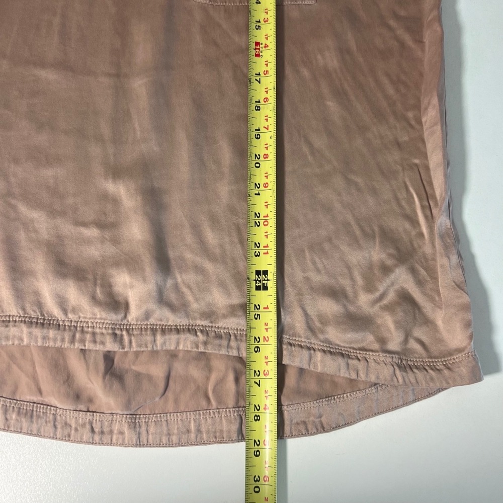 Lunya Washable Silk Pocket Tee Mauve Pink Oversized‎ Sleep Shirt Luxurious XS/S - Picture 7 of 8